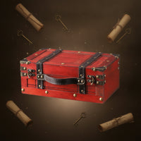 Wooden Box with Lid Vintage-Style Storage Chest Compact Box with Hinged Lid for Collectors, Photography