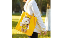 Head-out Pet Tote Bag Portable Small Pet Carrying Tote Breathable Material Cat Carrier Purse for Veterinarian Visits, Outdoor, Shopping