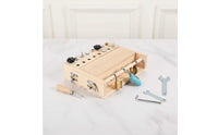 Preschool Learning Montessori Screwdriver Board Travel Friendly Screwdriver Board Sensory Play Lock and Key Toy Hand-Eye Coordination for Preschoolers
