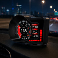 Car Head-up Display OBD2 Car HUD with OBD Cable Digital Speedometer Multi Function Dashboard Display Gauge Real-Time for Drivers