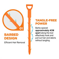 Flexible for Hair Removal, Barbed Drain Cleaner for Sink and Tub Plumbing Tools Auger for Homeowners, Clog Remover