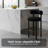 Luxury design Kitchen Island Stool Modern Design Pedestal High Stool with supportrest Sturdy and Stable Counter Chair Padded Seat for Homeowners, Bar Owners, Adults, Front Desk, Restaurant, Pub, Living Room
