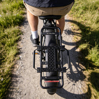 Foldable Quick-Release Bracket Rigid Bike Bag Mount Sturdy Bike Rack Adapter Lightweight for Commuters, Commuting