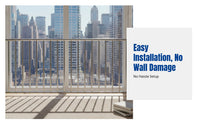 No-Drill Child Safety Balcony Guardrail, Elevated Opening Fence, Outdoor Protective Barrier