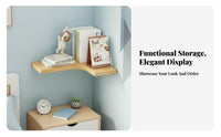 Corner Wall Shelf Thickened Material Solid Wood Corner Bookshelf Heavy Duty