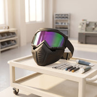 Replaceable Lens Welding Face Guard Head-Mounted Welding Mask Safeguarding Full Face Mask Breathable for Welders