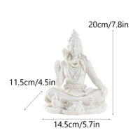 Shiva Figurine Meditating Shiva Statue with Spiritual Hindu Idol for Stretching Practice Practitioners