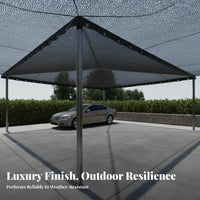 Protection Black Sunshade Net Heat Insulating Sun Shade Cloth Heavy Duty Black Mesh Sunshade Tear Resistant for Gardeners, Farmers, Balcony, Garden, Carport, Rooftop