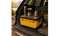 Car Trunk Organizer Wood-Grain Lid folding Storage Box Table Stool Foldable Household Organizer