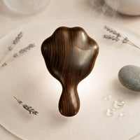 Wooden Scalp Massage Comb Smooth Hardwood Comb with Massage Tines Compact for Travel