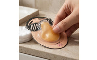 Textured Nose-Shaped Stress Toy Squeezable Silicone Press Toy Attachable Skin-Tone Stress Reliever Reusable