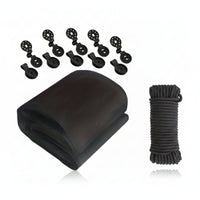 Lightweight Black Mesh Plant Cover with Clips Polyester Mesh Cover Folded Garden Protection Net Foldable for Patio