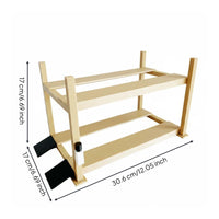 Double Deck Parking Stand Diorama Prop Scale Garage Rack Mini Car Parking Shelf