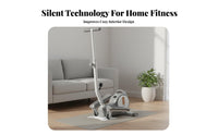 Quiet Operation Mini Elliptical Machine Low Effect Under Desk Elliptical Sit or Stand Use Portable Leg Stepper Installation-No-Cost for Office Workers, Seniors, Home