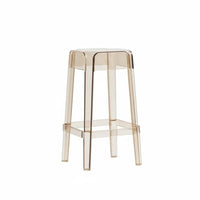 Nordic design Clear High Stool Transparent Design Bar Chair Modern Aesthetic Home Furniture Easy to Clean for Decor aficionados, Cafe Owners, Homeowners, Counter, Restaurant, Kitchen Island, Lounge