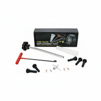 Heavy Duty Tire Valve Installation Removal Tool Professional Grade Tire Valve Tool Set Easy to Use for Mechanics, Garage, Roadside Emergency