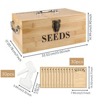 Bamboo Box Rectangular Wooden Storage Box Handles
