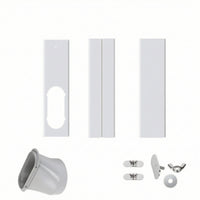 Slim Air Conditioner Window Kit Easy to Install Air Conditioning Window Vent Adapter Long-Lasting Hardware Allall-Inclusive for Renters, Homeowners, Apartments, Bedrooms