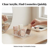 Eyeshadow Palette Organizer Easy to Clean 7-Section Palette Stand accessible Design