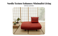 double-purposeUse Backless Double-Sided Sofa Space-Saving Upholstered Seating Minimalist Design Daybed Creative idea for Apartment Dwellers, Homeowners, Living Room, Bedroom, Lounge Area, Entryway