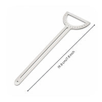 Multi-Purpose Stainless Steel Ruler Long-Lasting Slim Measuring Ruler Rigid Metal Straight Edge Smooth Silver Finish
