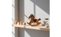 Wooden Rocking Horse DIY Assembly Rocking Horse Desktop Toy for Hobbyists, Makers, Home Decor