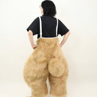Fursuit with Soft-Textured Headpiece Soft Hare Costume Oversized Bunny Suit for Cosplayers, Actors