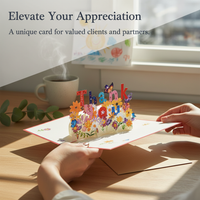 3D Pop-Up Thank You Card for Business Clients & Teachers, Mid-Autumn Festival & Appreciation Gift