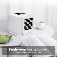USB Water Cooling Fan Low Noise Mini Desk Air Chiller Humidifies USB Air Chiller for Office Workers, Students, Dorm Room, Bedroom