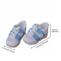 BJD Shoes Chunky Sole 1/4 Doll Shoes Lace-up Miniature Item for Photo Shoots