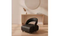 Rolling Vanity Chair Tufted Seat Compact for Entryway