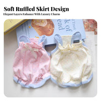 Lightweight & Breathable Puppy Summer Dress Soft Material Dog Dress with Easy On & Remove for Young Dogs, Cats, Parties