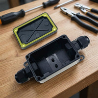Junction Box for Garden Lighting and Outdoor Lighting, IP66 Waterproof Electrical Junction Box with Terminal Block, 3 Pin Connector, PC Material