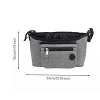 Pet Carriage Organizer Hanging Straps Carriage Organizer Bag Zippered Pocket for Travel