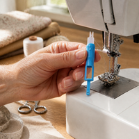 Automatic Needle Threader for Sewing Machines, Manual and Industrial, 2 or 3 Pack