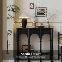 French & fashion Narrow side table Slim silhouette Narrow Entryway Stand Floor-Standing Household Furniture Space Saving for Interior Design lovers, Homeowners, Apartment Dwellers, Living Room, Hallway, Foyer, Bedroom