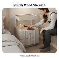 Space-Saving Narrow Storage Cabinet space-efficient Filler Narrow Side Table Minimalist Design Nightstand Rounded Corners for Apartment Dwellers, Students, homeowners, Small areas, Home Office