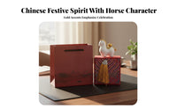 Symbol of Success Chinese Astrological Horse Statue Ideal Gift Chinese Astrological Horse Collectible for Office Workers, Desktop, Bookshelf