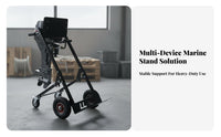Wear-Resistant Wheels Outboard Engine Trolley Heavy Duty Outboard Engine Carrier Cart Rust Proof Boat Engine Transport Dolly Ergonomic Handle for Fishermen, Marine Mechanics, Marina Personnel, Garage, Workshop, Dockside, Dock