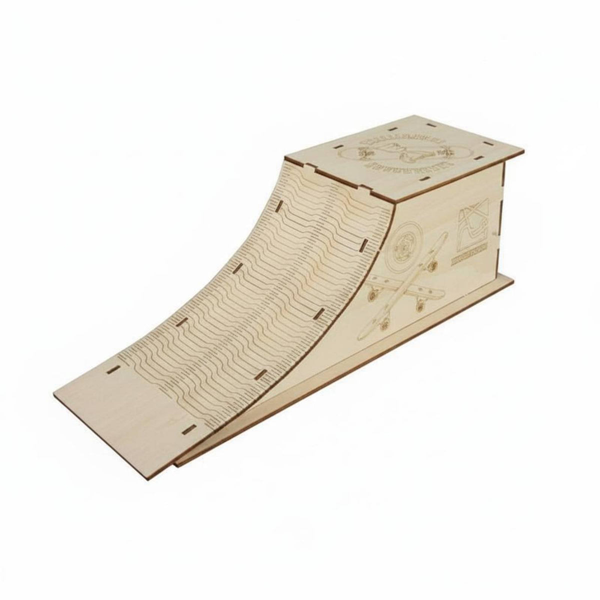 Gift Idea Wooden Skate Display Stand Tabletop Desktop Finger Skate Park Portable Size Finger Skateboard Park for Children, Desk, Room Decor