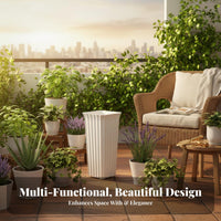 With casters Rolling Multimulti-tier floral Rack Floor-Standing Multimulti-tier plant display rack Space Saving Tiered Shelf Large Capacity for Plant Lovers, Apartment Dwellers, Balcony, Living Room, Outdoors, Indoors