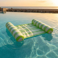 Lounging Inflatable Water Lounge Foldable Floating Lounge Bed for Pool