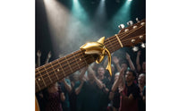 Scratch-Scratchless Shark Guitar Capo Spring-Loaded Shark Capo Shiny Accessory Rapid-Switch for Guitarists, Stage, Practice