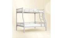 Metal Bunk Bed Space-Saving Bunk Bed Frame Heavy Duty Furniture for Teens, Students, Dorm Room, Bedroom