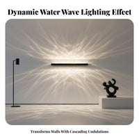 RGB 16 Colors LED Water Wave Illuminator Adjust Mable Brightness Dynamic Water Wave Light Controller Control for Bar Owners, Living Room
