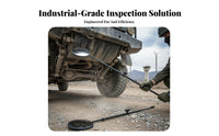 Under Vehicle Inspection Mirror Adjustable Rotate Telescopic Undercar Inspection Mirror Lighted Luminaire 2x Magnification