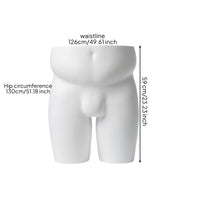 Lower Body Mannequin Non-Reflective Mannequin Form for Retailers, Store Window