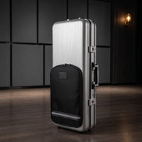 Rectangular Hard-Shell Saxophone Case Portable Saxophone Case with Backpack Straps Secure Reinforced for Musicians