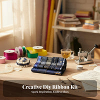 Decorative Craft Ribbon Multi-Design Assorted Craft Ribbon Elegant Design Bulk Bundle for Crafters, Scrapbooking, Gift Wrapping