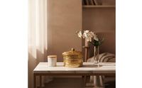 Lidded Decorative Jar Compact Storage Jar with Lid Long Aluminum Container with Lid for Dresser